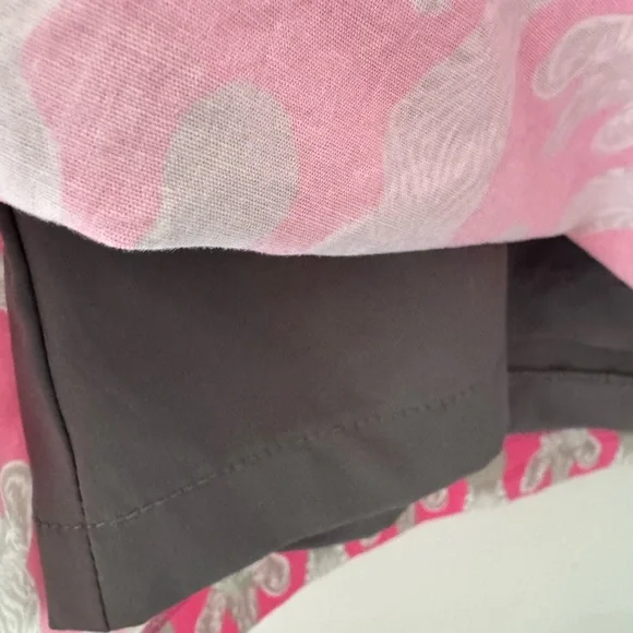 Golftini pink gray animal print zebra mini skirt skort shorts athletic size 10 - Picture 5 of 7